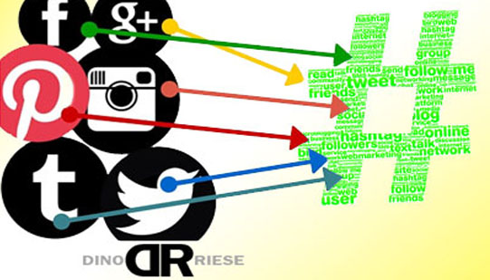 DinoRiese.com Web Design & On-Page SEO Specialist image of hashtags | DinoRiese.com